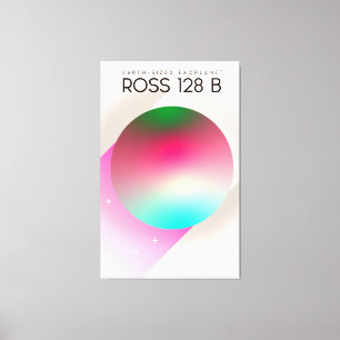 Ross 128B Science fiction poster Canvas Afdruk