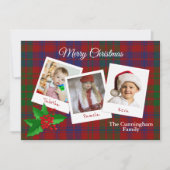 Ross Clan Plaid Christmas Multi Carte photo (Devant)