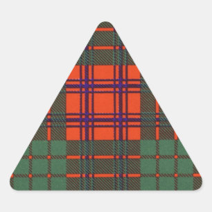 Ross clan Plaid Schotse tartan Driehoek Sticker