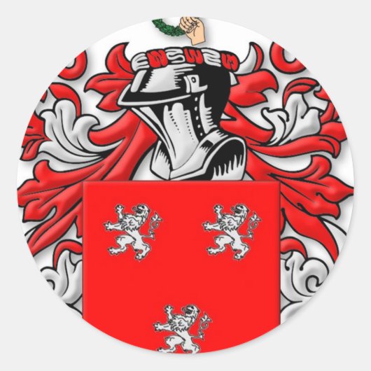 Ross Coat of Arms Ronde Sticker (Voorkant)