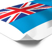 Ross Dependency Vlag Poster Print (Hoek)