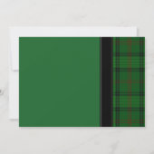Ross Hunting Tartan Celtic Faire-part de mariage (Dos)