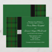 Ross Hunting Tartan Celtic Faire-part de mariage (Devant / Derrière)