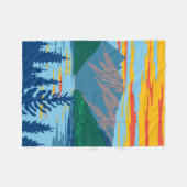 Ross Lake Washington Fleece Deken (Voorkant (Horizontaal))
