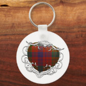 Ross Tartan Heart Sleutelhanger (Voorkant)