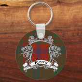 Ross Tartan Shield Sleutelhanger (Voorkant)