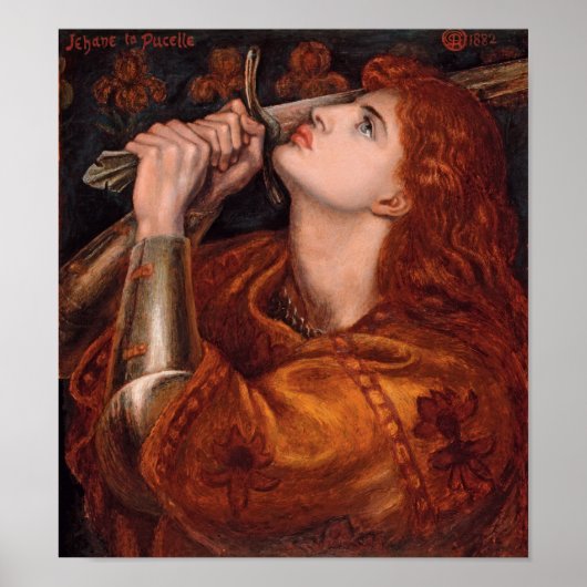 Rossetti Joan of Arc CC0761 Cardstock Poster (Voorkant)