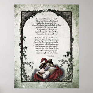 Rossetti "Love" Victoriaans Art Poem 17x22 Poster