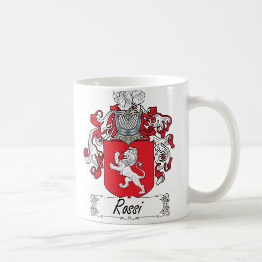 Rossi Family Crest Koffiemok (Rechts)