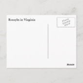 Rosslyn in Virginia Briefkaart (Achterkant)