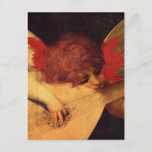 Rosso Fiorentino Musician Angel Briefkaart