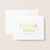 Rostige Lettering Zakelijke Dankjewelui Kaart (Voorkant met envelop)