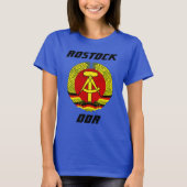 Rostock, DDR, Rostock, Communistisch Oost-Duitslan T-shirt (Voorkant)