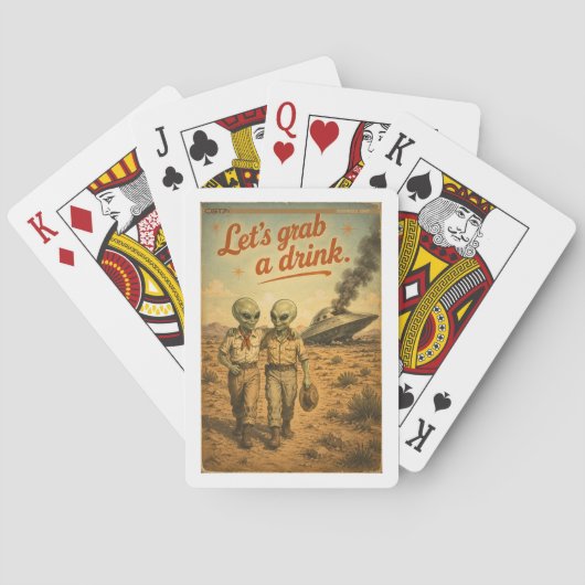 Roswell 40-50s pokerkaarten (Achterkant)