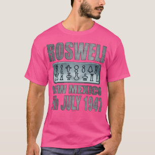 Roswell Alien Text Design T-shirt