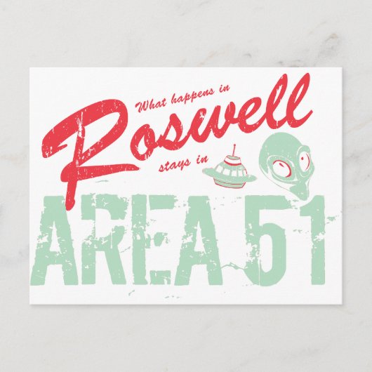 Roswell Briefkaart (Voorkant)