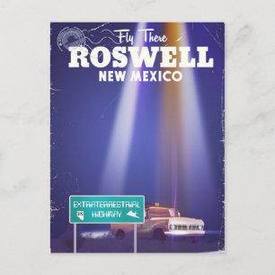 Roswell Extraterrestrial Highway-reisposter Briefkaart