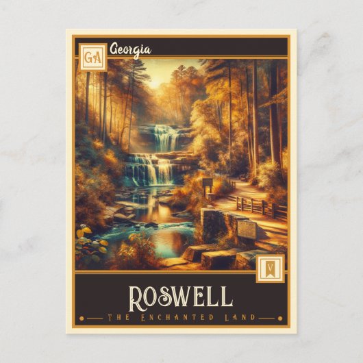 Roswell, Georgia |  Briefkaart (Voorkant)