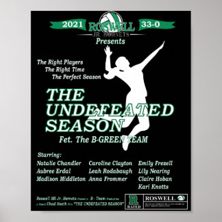 Roswell Jr. Hornets Unsed Season Poster