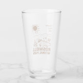 Roswell National Park UFO Flying Saucer Aliens Glas (Achterkant)