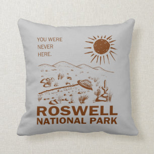 Roswell National Park UFO Flying Saucer Aliens T-S Kussen
