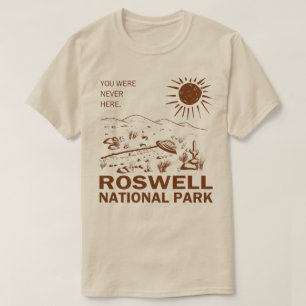 Roswell National Park UFO Flying Saucer Aliens T-shirt