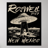 Roswell New Mexico 1947 Alien Abduction Ufo Crash Poster (Voorkant)