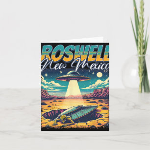 Roswell New Mexico 1947 Alienontvoering Ufo-crash  Kaart
