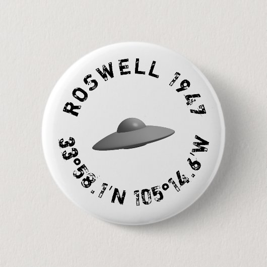 Roswell New Mexico badge Ronde Button 5,7 Cm (Voorkant)