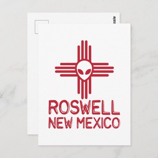 Roswell New Mexico Briefkaart (Voorkant / Achterkant)