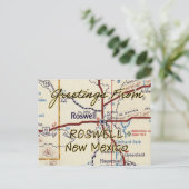 Roswell New Mexico Briefkaart (Staand voorkant)