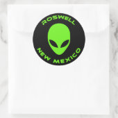 Roswell, New Mexico Ronde Sticker (Tas)