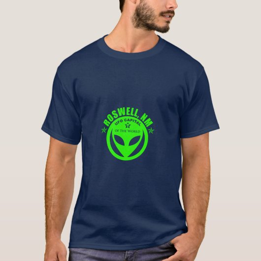 Roswell NM UFO Capital T-shirt (Voorkant)