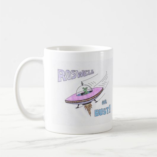 ROSWELL ou BUST ! Mug (Gauche)