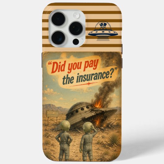 Roswell UFO Case-Mate iPhone Case (Achterkant)