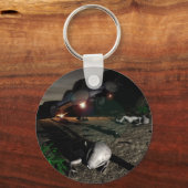 Roswell UFO Crash at night Sleutelhanger (Voorkant)