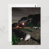 Roswell UFO Crash de nuit Carte postale (Devant / Derrière)