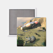 Roswell UFO Crash Magnet Magneet (Voorkant / Achterkant)