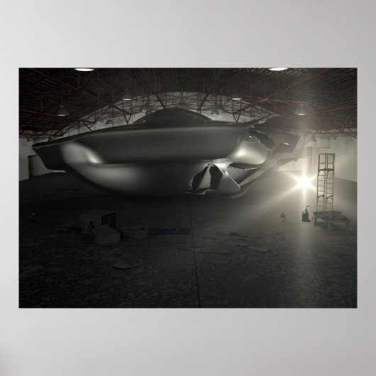 Roswell UFO Hangar Poster (Voorkant)