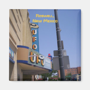 Roswell UFO Museum (met woorden) magnet Magneet