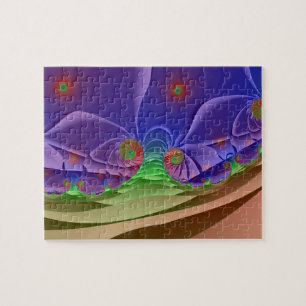 Roswellian Landscape Rainbow Fractal Art Legpuzzel
