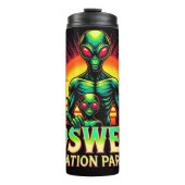 Roswells Alien Invasion grafische kaart Thermosbeker (Voorkant)
