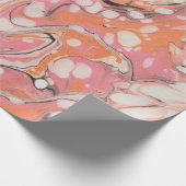 Rosy | Abstract marmerpatroon Cadeaupapier (Hoek)