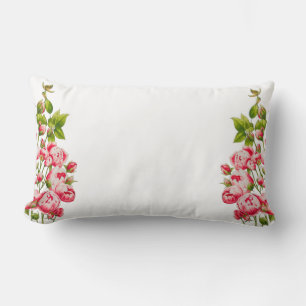 Rosy Abundance op een Lumbar Pillow Kussen