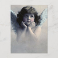 Rosy Cheeked Angel in de wolken