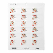  Rosy Cheeked Jolly Santa Gift Label (Full Sheet)