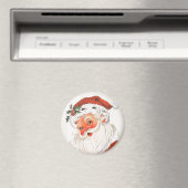 Rosy Cheeked Santa  Magnet Magneet (Insitu (Vaatwasser))