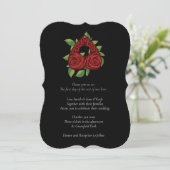 Rosy Divination Witchy Wedding Invitations (Debout devant)
