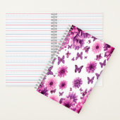 Rosy Floral Notitieboek Pink Flower Journal (Binnen)