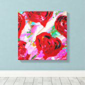 Rosy Hearts Canvas Afdruk (Insitu (Houten vloer))
